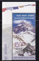 With Tab Margin / India MNH 2003, Escent Of Mount Everest, Nature, Glacier, Snow, Geography, As Scan - Ongebruikt