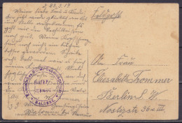 CP Namur En Feldpost Datée 23 Mars 1917 Pour BERLIN - Cachet "Kaizerliches Militär Genesungsheim / BRIEF- STEMPEL / MALO - Esercito Tedesco