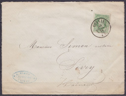 L. Affr. N°30 Càd COUVIN /28 JUIL 1874 Pour SIVRY (au Dos: Càd Arrivée SIVRY) - 1869-1883 Léopold II