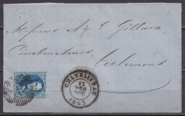 L. Datée 12 Novembre 1863 De ACOZ Affr. N°15 P26 Càd CHATELINEAU /13 NOV 1863 Pour TIRLEMONT (au Dos: Càd Arrivée TIRLEM - 1863-1864 Medallions (13/16)