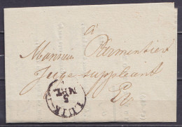 Billet D'invitation Pour Retirer Une Lettre Chargée Daté 5 Mars 1830 De LIEGE Càd LUIK /5 MEI Pour Juge Suppléant E/V - 1815-1830 (Holländische Periode)