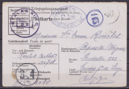 Carte De Prisonnier (Kriegsgefangenenpost) Datée 1e Septembre 1944 Du STALAG XII C Pour VERVIERS - Cachets Censures Stal - Guerra 40 – 45 (Cartas & Documentos)