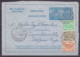 EP Enveloppe-lettre "3f15 Exportation" + N°419+420+712 Càd "MELLE /-7-1-1950/ BLOEMISTERIJEN / HORTICULTURES" Pour LEOPO - Sobres-cartas