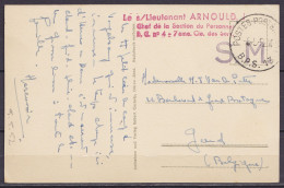 CP "Ordensburg Vogelsang In Der Eifel" En Franchise (S.M.) Càd "POSTES-POSTERIJEN /-6.-5.1952/ B.P.S. 13 Pour GAND - Cac - Lettres & Documents