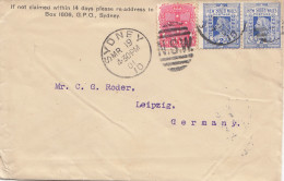 Australien: 1901: Sydney To Leipzig - Autres & Non Classés