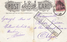 Australien: 1908: Postcard Sydney Wharf, To Algier, Fine - Andere & Zonder Classificatie