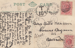 Australien: 1909 Victoria To Belgium, Town Hall St. Kilda - Other & Unclassified