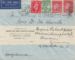 Australien: 1938: Air Mail New South Wales To München/Germany - Autres & Non Classés