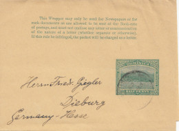 Domenikanische Republik: 1909: Wrapper To Dieburg - Dominicaine (République)