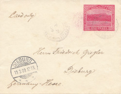 Domenikanische Republik: 10.03.1909: Post Card To Dieburg/Germany - Dominican Republic