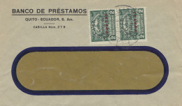 Ecuador: Letter Banco De Préstamos, Correos Teleg. De Postal - Equateur