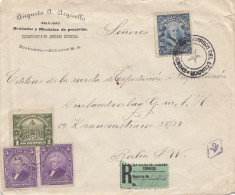 Ecuador: 1921 Registered To Berlin - Ecuador