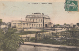 French Colonies: Indo-chine 1908: Post Card Tonkin To Lyon - Briefe U. Dokumente