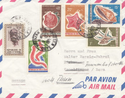 French Colonies: Ivory Coast: 1971 Par Avion To Bern, Forwarded To Thun - Ivory Coast (1960-...)