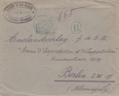 French Colonies: Madagascar: 1921 Registered Tamatave To Berlin - Madagaskar (1960-...)