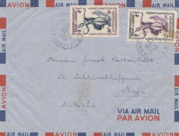 French Colonies: Cambodge 1953 Via Air Mal To Steyr/Austria - Cambodia