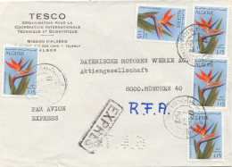 French Colonies: Algerie Tesco Express To BMW Munich 1978 - Algérie (1962-...)