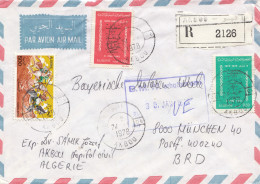 French Colonies: Algerie Air Mail 1978 Registered To BMW Munich - Algeria (1962-...)