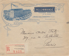 French Colonies: Algerie: Registered 1924 To Paris - Algérie (1962-...)