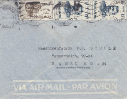 French Colonies: Madagascar 1952: Letter To Hamburg Via Air Mail - Madagaskar (1960-...)