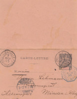 French Colonies: Cogo 1895: Post Card Libreville To Minden - Other & Unclassified