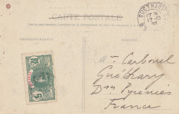 French Colonies: Senegal 1927: Post Card Dakar To Guethary France - Senegal (1960-...)