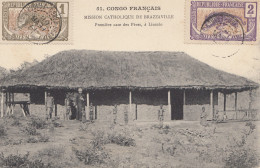 French Colonies: Congo 1908: Post Card Mission Chatolique De Brazzaville - Otros & Sin Clasificación