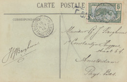 French Colonies Congo 1913 Post Card No2,  Sternwheel Brazzaville / Amsterdam - Other & Unclassified