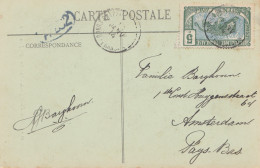 French Colonies: Congo 1914: Post Card Jeune Chef To Amsterdam - Autres & Non Classés