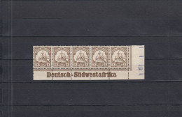 DSWA: MiNr. 11, Postfrisch, Eckrandstück Mit Inschrift - Deutsch-Südwestafrika