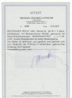 Deutsches Reich: MiNr. 96 W, Stempel Markranstädt, BPP Attest - Used Stamps