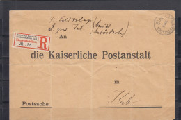 DSWA 1905: Fedpoststation Asu Gibeon Maltahöhe Auf R-Brief Postsache Nach KUB  - Sud-Ouest Africain Allemand