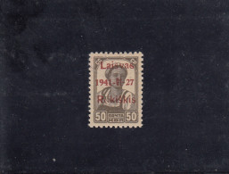 Litauen: MiNr. 6b Aufdruck Type III K, Postfrisch, BPP Attest - Occupazione 1938 – 45