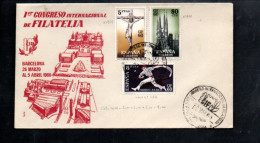 ESPAGNE FDC 1960 CONGRES INTERNATIONAL DE PHILATELIE à BARCELONE - Briefmarkenausstellungen