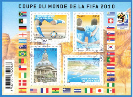 2010  BLOC COUPE DU MONDE DE LA FIFA 2010 OBLITERE  -  F 4481 - Afgestempeld