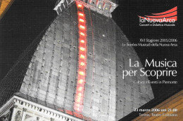 [MD9835] CPM - TORINO MOLE ANTONELLIANA - LA MUSICA PER SCOPRIRE - LA NUOVA ARCA - PERFETTA - NV - Mole Antonelliana