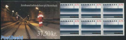 Denmark 1997 Large Belt Railway Connection Booklet, Mint NH, Transport - Stamp Booklets - Railways - Art - Bridges And.. - Neufs