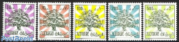 Lebanon 1989 Definitives 5v, Mint NH, Nature - Trees & Forests - Rotary, Club Leones