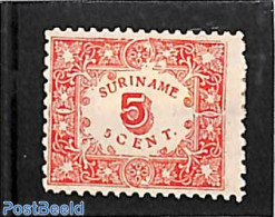 Suriname, Colony 1909 Definitive 1v, Perforated 11.5x10.5, Unused (hinged) - Other & Unclassified