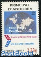 Andorra, Spanish Post 2006 UNESCO, CNAU 1v, Mint NH, History - Various - Unesco - Maps - Neufs