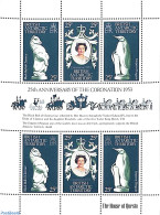 British Antarctica 1978 Silver Coronation S/s, Mint NH, History - Nature - Kings & Queens (Royalty) - Birds - Penguins - Case Reali