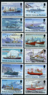 British Antarctica 1993 Ships 12v, Mint NH, Science - Transport - The Arctic & Antarctica - Helicopters - Ships And Bo.. - Hélicoptères