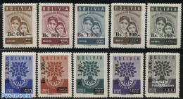 Bolivia 1962 Refugees 10v, Mint NH, History - Refugees - Vluchtelingen