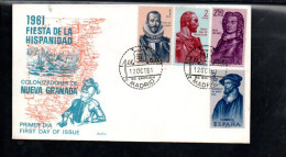 ESPAGNE FDC 1961 COLONISATEURS ESPAGNOLS - Autres & Non Classés