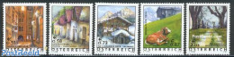 Austria 2002 Definitives 5v, Mint NH, Nature - Cattle - Trees & Forests - Wine & Winery - Unused Stamps