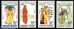 Tunisia 1963 Republic Festival 4v, Mint NH, Various - Costumes - Kostums