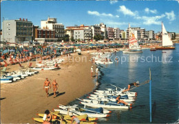 72383582 Cattolica Rimini Spiaggia Di Ponente Der Westenstrand Segelboote Padelb - Sonstige & Ohne Zuordnung