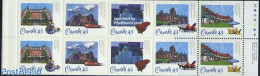 Canada 1993 Historic Hotels 10v In Booklet, Mint NH, Performance Art - Transport - Various - Music - Stamp Booklets - .. - Ongebruikt