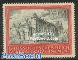 Germany, General Government 1944 Cracow Castle 1v, Mint NH, Art - Castles & Fortifications - Châteaux