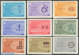 Iran/Persia 1966 Reforms 9v, Mint NH, Health - Science - Various - Health - Education - Agriculture - Agricoltura